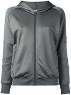 Jo No Fui Sequined Detail Zipped Hoodie - Grey