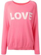 Chinti And Parker Cashmere Love Jumper, Women's, Size: Xs, Pink/purple, Cashmere