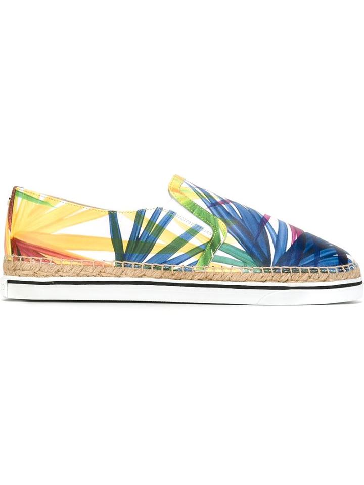 Jimmy Choo Dawn Espadrilles, Women's, Size: 35, White, Calf Leather/leather/rubber