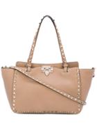 Valentino - Valentino Garavani Rockstud Tote - Women - Leather - One Size, Nude/neutrals, Leather