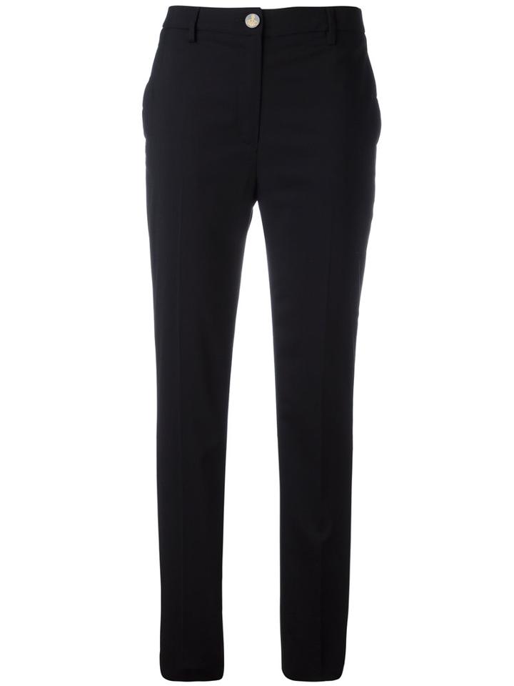 Vivienne Westwood - Side Stripe Trousers - Women - Cotton/spandex/elastane/acetate/virgin Wool - 44, Black, Cotton/spandex/elastane/acetate/virgin Wool