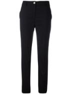 Vivienne Westwood - Side Stripe Trousers - Women - Cotton/spandex/elastane/acetate/virgin Wool - 44, Black, Cotton/spandex/elastane/acetate/virgin Wool
