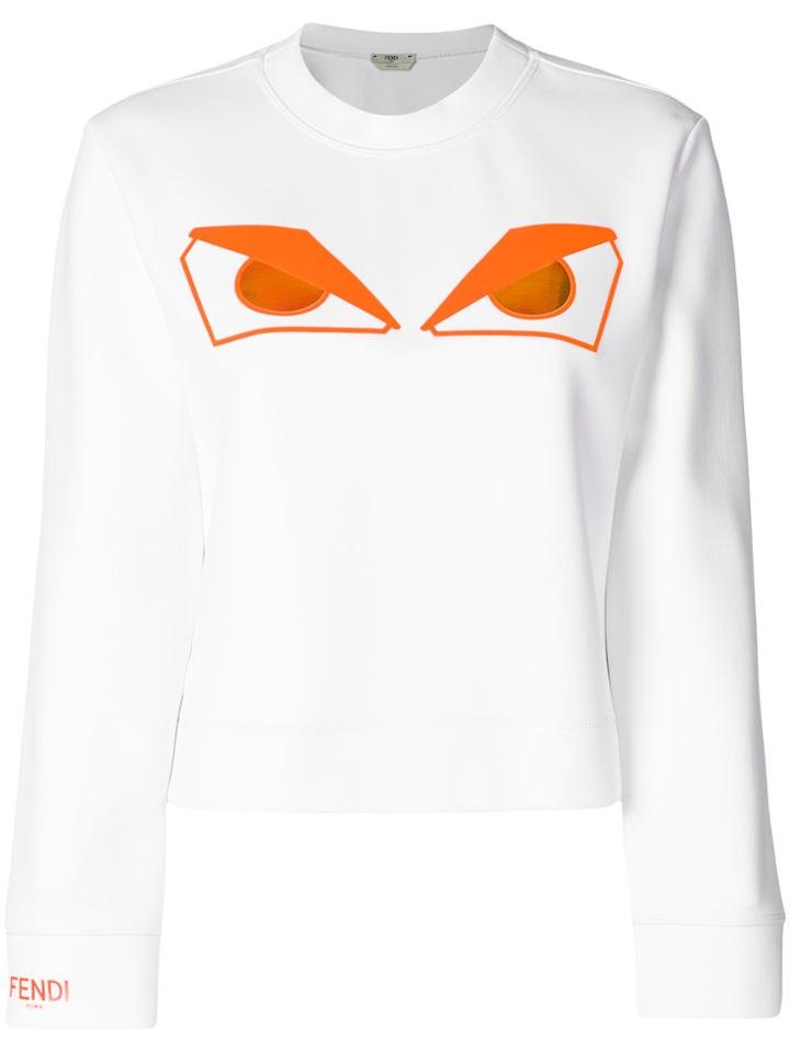 Fendi Bag Bugs Sweatshirt - White