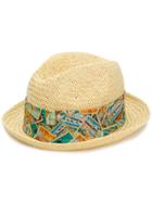 Jacob Cohen Woven Trilby Hat - Nude & Neutrals