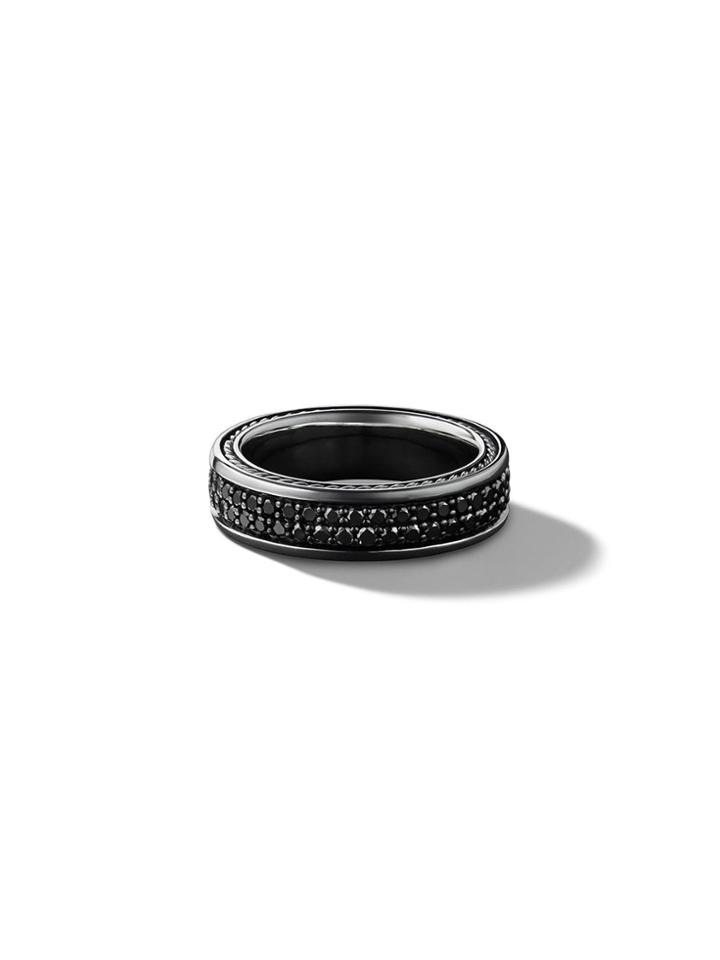 David Yurman Streamline Two Row Pavé Diamond Band - Ssabd