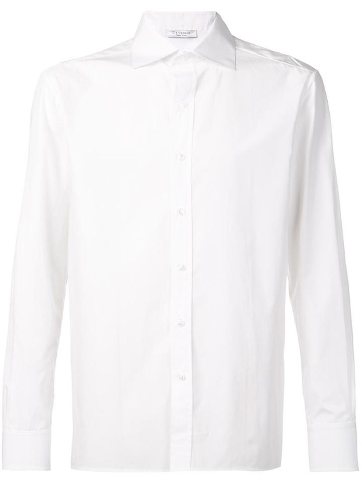 Deveaux Classic Button Down Shirt, Men's, Size: 2, White, Cotton