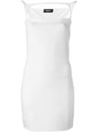 Dsquared2 Cut Out Detail Dress, Women's, Size: L, White, Viscose/polyamide/spandex/elastane