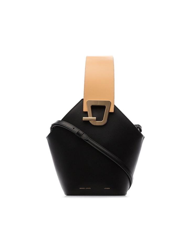 Danse Lente Black And Beige Johnny Bucket Bag