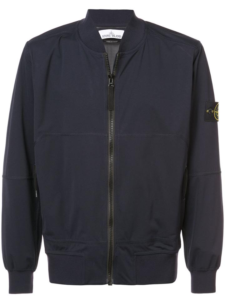 Stone Island Classic Bomber Jacket - Blue