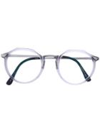 Matsuda - Geometric Glasses - Unisex - Acetate/titanium - 49, Grey, Acetate/titanium