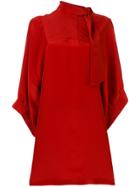 Maison Margiela Tie Neck Dress - Red