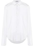 Christian Dior Vintage Ribbed Panel Shirt - White