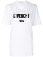 Givenchy Distressed Logo Print T-shirt - White
