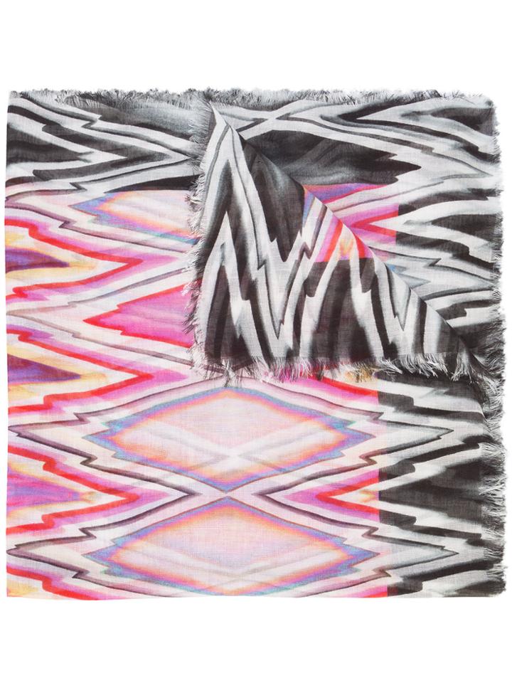 Missoni Zig-zag Patterned Scarf - Multicolour