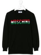 Moschino Kids Teen Logo Sweater - Black