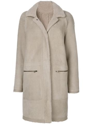Plume Sprung Fréres Zip Pocket Coat - Neutrals