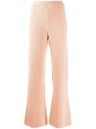 Nanushka Leba Ribbed-knit Trousers - Neutrals