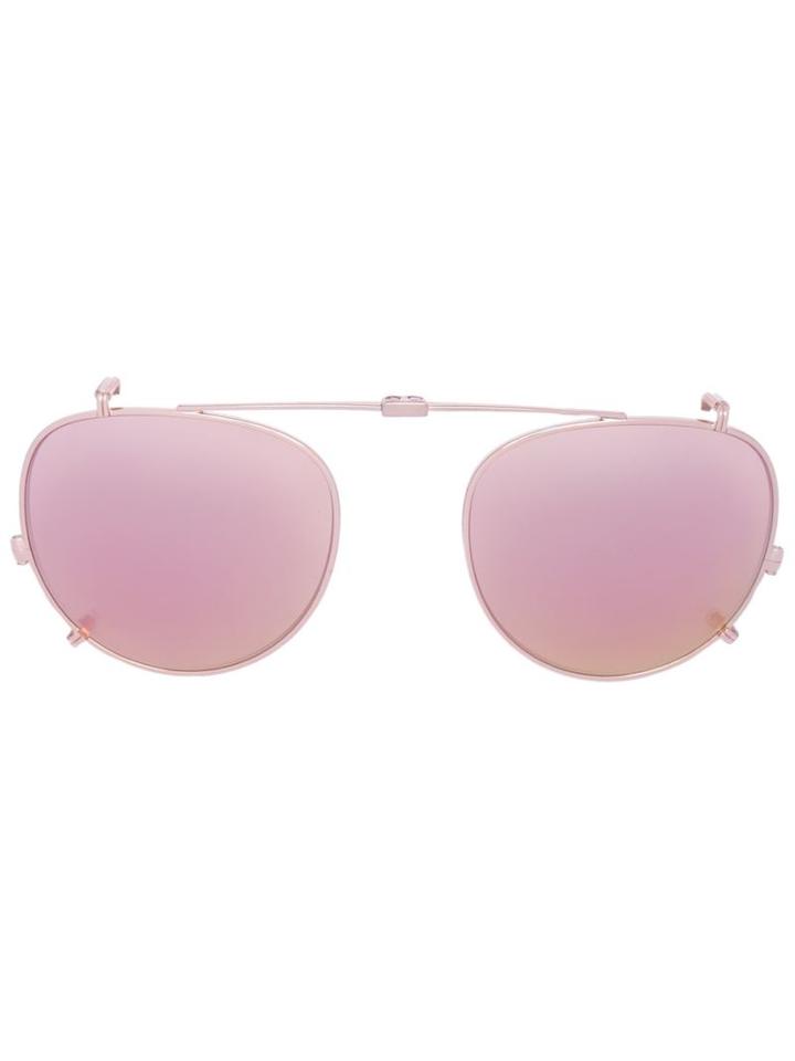 Garrett Leight 'milwood Clip' Sunglasses, Adult Unisex, Grey, Plastic/stainless Steel