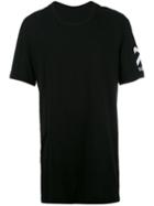 11 By Boris Bidjan Saberi Rear Print T-shirt, Men's, Size: Large, Black, Cotton