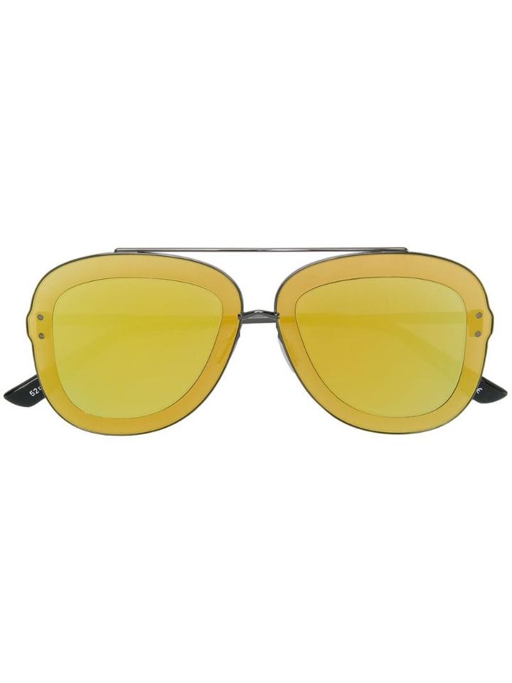 Christian Roth Tonal Frame Effect Sunglasses - Metallic