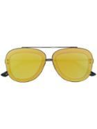 Christian Roth Tonal Frame Effect Sunglasses - Metallic