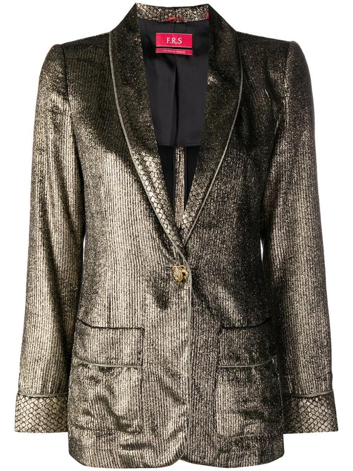 F.r.s For Restless Sleepers Metallic Blazer