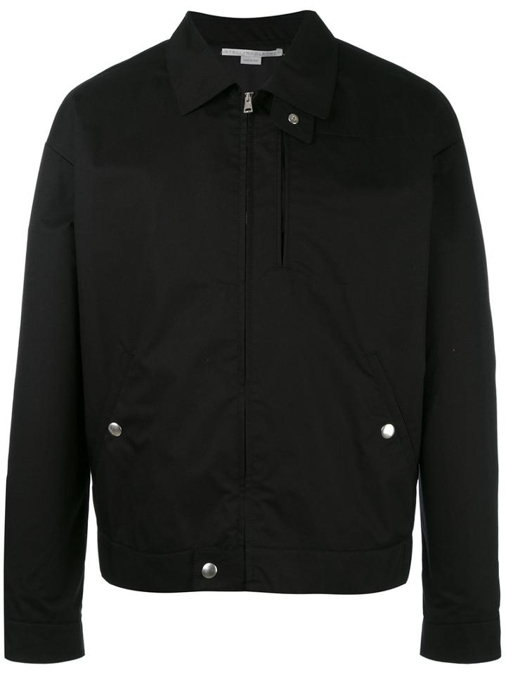 Stella Mccartney - Zip Bomber Jacket - Men - Silk/cotton/viscose - 50, Black, Silk/cotton/viscose