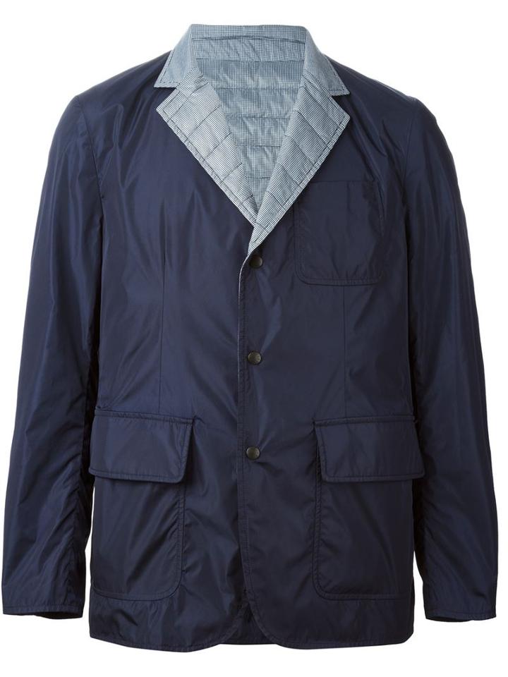 Moncler Reversible Padded Jacket, Men's, Size: 4, Blue, Polyamide/feather Down