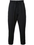 Odeeh Frayed Waistband Culottes - Blue