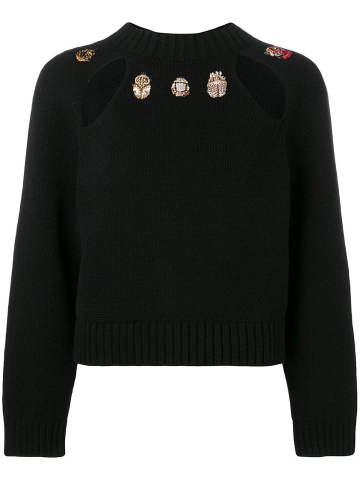 Alexander Mcqueen Loose Fitted Sweater - Black