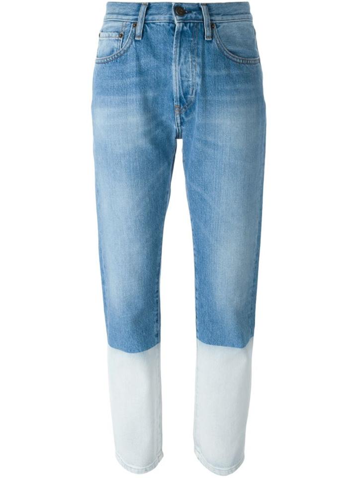 Ports 1961 Colour Block Jeans, Women's, Size: 30, Blue, Cotton