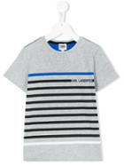 Karl Lagerfeld Kids Striped T-shirt, Boy's, Size: 12 Yrs, Grey