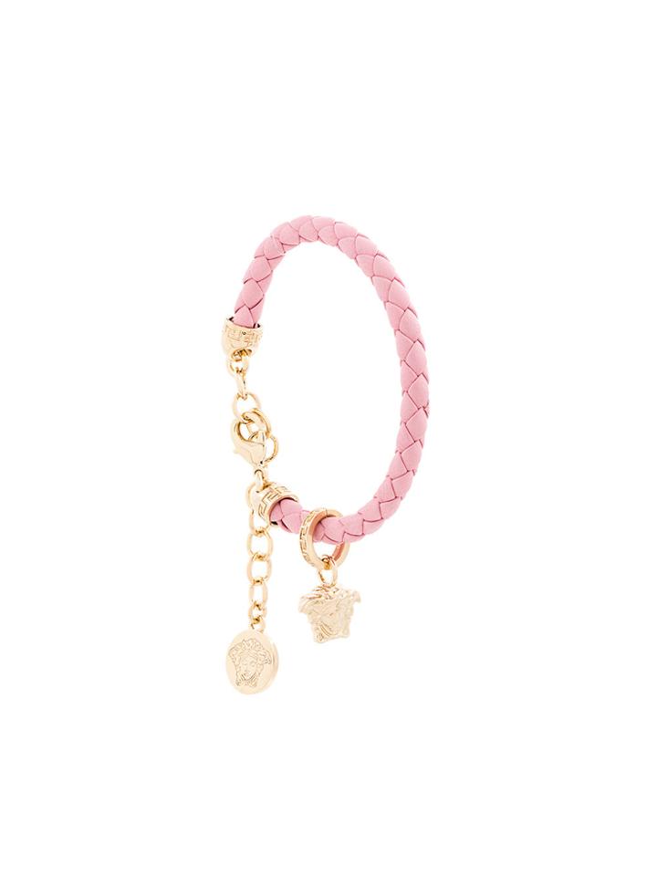Versace Woven Medusa Bracelet - Pink & Purple
