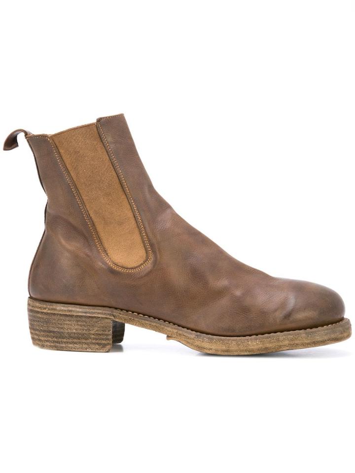 Guidi Classic Chelsea Boots - Brown