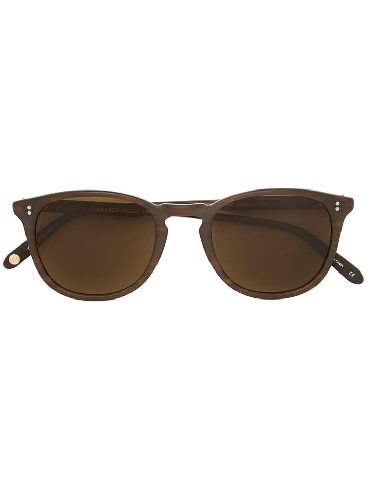 Garrett Leight - Kinney Sunglasses - Unisex - Acetate - 49, Brown, Acetate