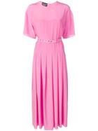 Boutique Moschino Long Pleated Dress - Pink