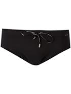 Dolce & Gabbana - Logo Plaque Swimming Trunks - Men - Polyamide/spandex/elastane - 5, Black, Polyamide/spandex/elastane