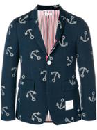 Thom Browne Classic Anchor Sport Coat - Blue