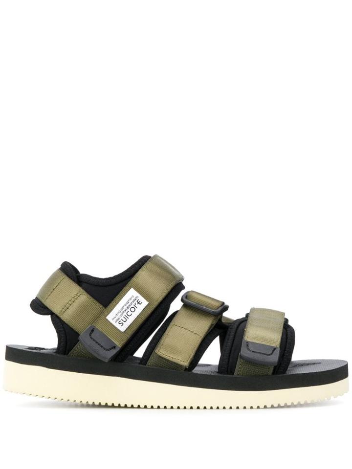Suicoke Textured Strap Sandals - Green