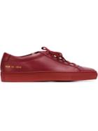Common Projects Original Achilles Low Sneakers, Men's, Size: 41, Red, Leather/rubber