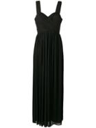 Sophia Kah Sweetheart Flared Gown - Black
