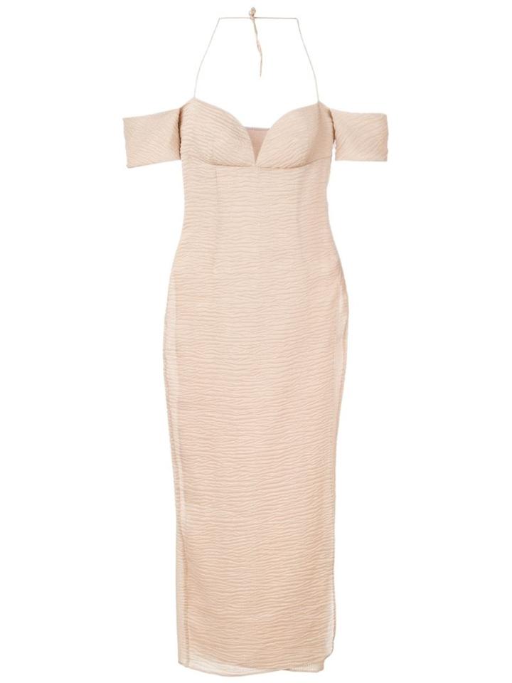 Romeo Gigli Vintage Fitted Off-shoulder Dress