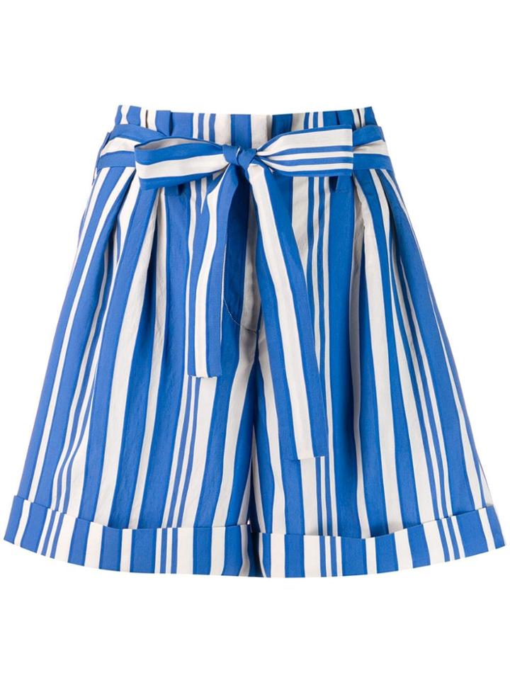 Chinti & Parker Striped Shorts - Blue