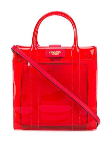 Essentiel Antwerp Smooch Translucent Tote Bag - Red