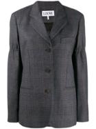 Loewe Prince Of Wales Check Blazer - Grey