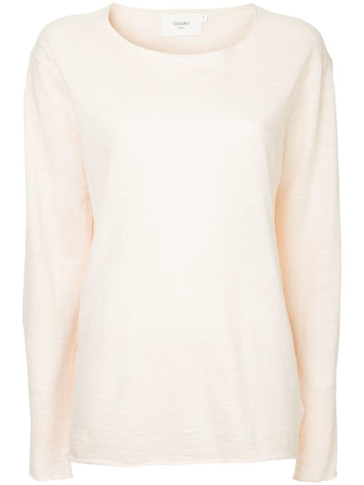 Bassike Round Neck Jumper - Pink
