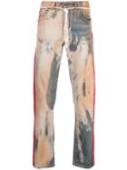 Off-white Distressed Bleached Jeans - Multicolour