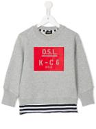 Diesel Kids Logo Print Sweatshirt, Boy's, Size: 10 Yrs, Grey