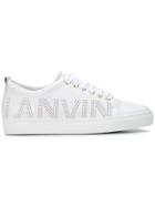 Lanvin Logo Embossed Sneakers - White
