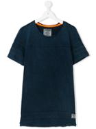 Vingino - Embossed Sleeves T-shirt - Kids - Cotton - 14 Yrs, Blue
